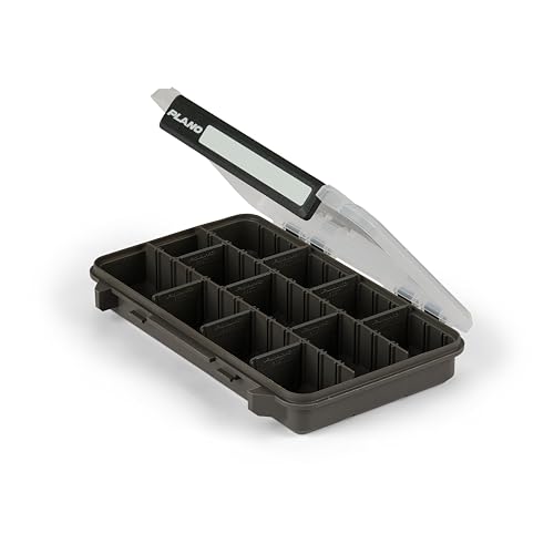 Image of Plano StowAway 3600 Stow Tackle Box with Corrosion-Preventive Rustricor, Single Latch Design, Transparent DuraView Lid, Stackable Storage for Fishing Bait, Lures and Gear