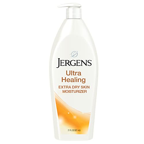 Jergens Ultra Healing Dry Skin Moisturizer, Body and Hand Lotion, for Absorption into Extra Dry Skin, 21 Ounce, with HYDRALUCENCE blend, Vitamins C, E, and B5