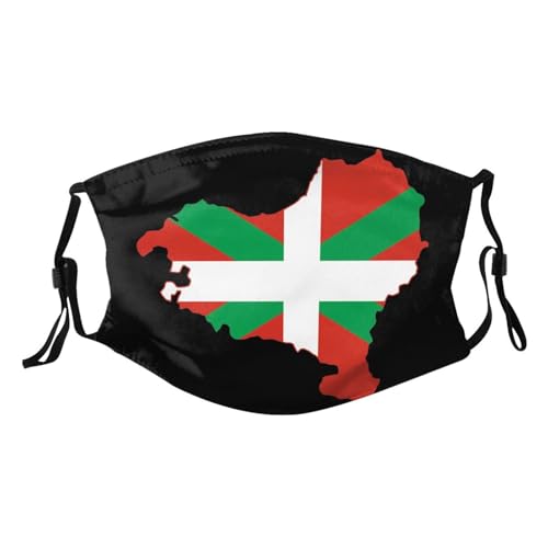 Basque Flag Map Adult Dust Mask Adjustable Dust Face with 2 Filter66