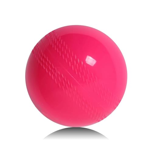Gmefvr Silicone Soft Cricket Balls Practice Training for All Age Group Recommended for Indoor/Outdoor Street & Beach Crickets, Pink
