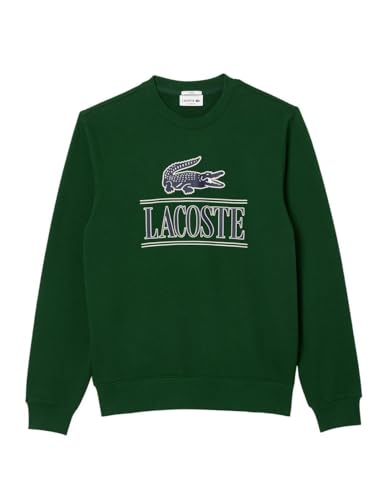 Lacoste Suéter Polar No Cepillado Cuello Redondo Sh1228 Hombre - Verde - L Lacoste Suéter Polar No Cepillado Cuello Redondo Sh1228 Hombre - Verde - L