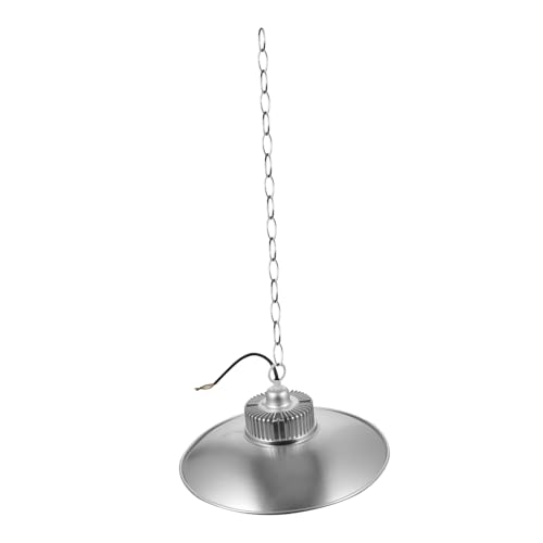 SHINEOFI Lámpara LED Industrial de Techo Luz Blanca para Garaje Taller Almacén Fácil Instalación Resistente Aluminio