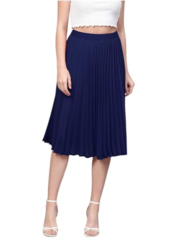 Image of Femvy Pure Crepe Pleated Skirt