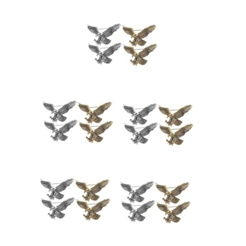 LIFKOME 5 Juegos Broche De Águila Vintage Decoración De Horquilla Biombo De Ratán Broches Para Mujer Broche De...