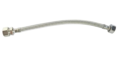 Somatherm 2985-40 Flexible Hose F12/17 / Bicone 12-30 cm-dn 8, Grey, Gray, Weiblich 12/17 (3/8') 30cm