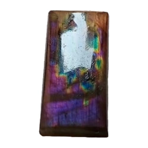 Labradorite violette naturelle 29x13x5mm pour fabrication de bijoux collier et bague