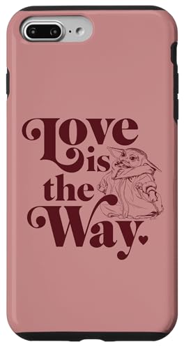 Coque Grogu Love Is The Way pour iPhone 7 Plus et 8 Plus antichoc et robuste