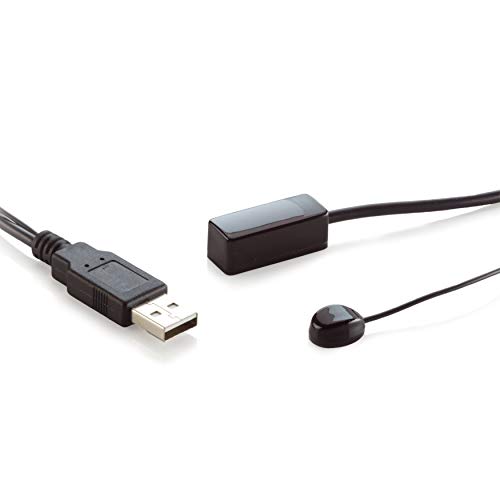 Marmitek 08213d Extender - Marmitek IR100USB - IR Blaster - Plaats uw apparaten uit het zicht en bedien deze met uw eigen afstandsbediening - Voeding over USB uitgang TV - Infrarood verlenging, Zwart