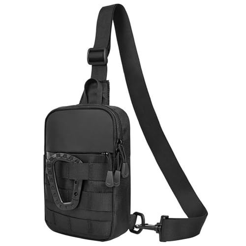 Sacoche homme imperméable avec compartiments EDC pour sport et fitness