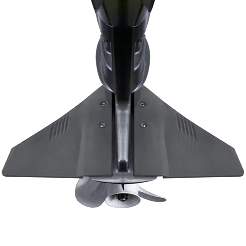 QuickMarine Boat Hydrofoil Stabilizer for Marine Outboard and Sterndrive Motors made of PA66 Plastic Black