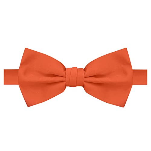 Image of Jacob Alexander Men's Pretied Banded Adjustable Solid Color Bowtie