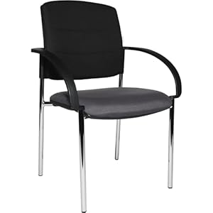 eurokraft Besucherstühle, 2 Stück, Anthrazit Sitz