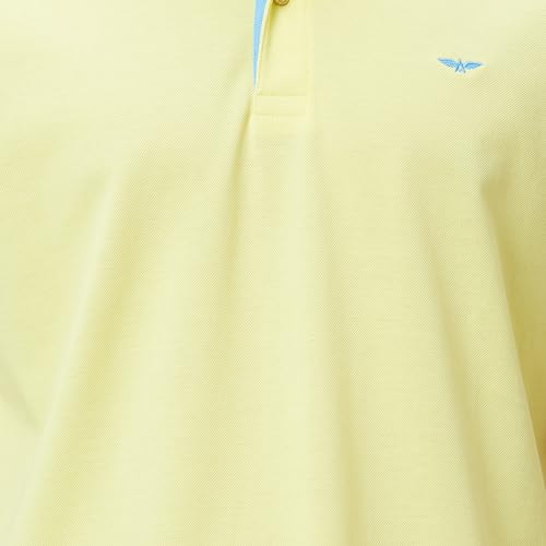 Image of Park Avenue Slim Fit Pure Cotton Print Pattern Polo Neck Casual T-Shirt