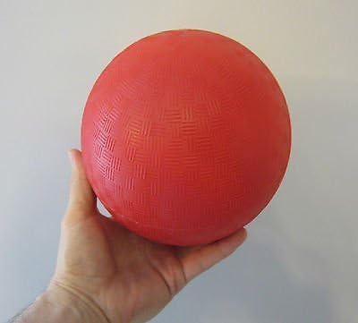 Miniatura 2 de Nuevo 9 "ROJO PVC Playground Kickball Dodgeball School Kick Balls