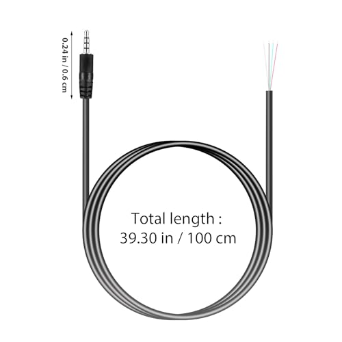 Cables de audio Jack 3.5mm macho a hembra 1m 8pcs miniatura 2