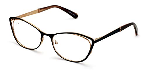 Image of Premium Women Cateye Optical Frame Reading Glasses - Fashion Metal Readers- Eyeglasses