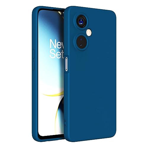 Image of JANAK RAJ Silicone Back Case Cover Compatible with OnePlus Nord CE 3 Lite / 1+ CE3 Lite /Oppo K11x 5G| Slim Liquid Silicone Soft Gel Rubber | Camera Protection - Navy Blue