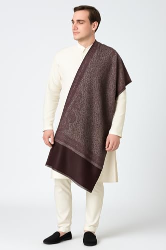 Image of Men's Kashmiri Wool Jamawar Shawl