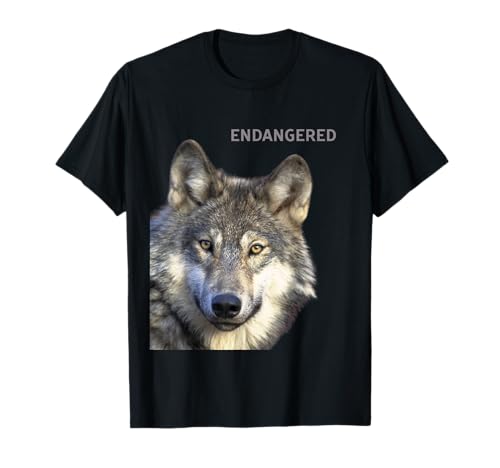 Especies animales en peligro de extinción Lobo gris mexicano Camiseta