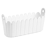jardiniere glas 100 % witterungsbeständig: Robuster Kunststoff, UV-beständig und frostfest, Einfache Reinigung, Made in Germany
