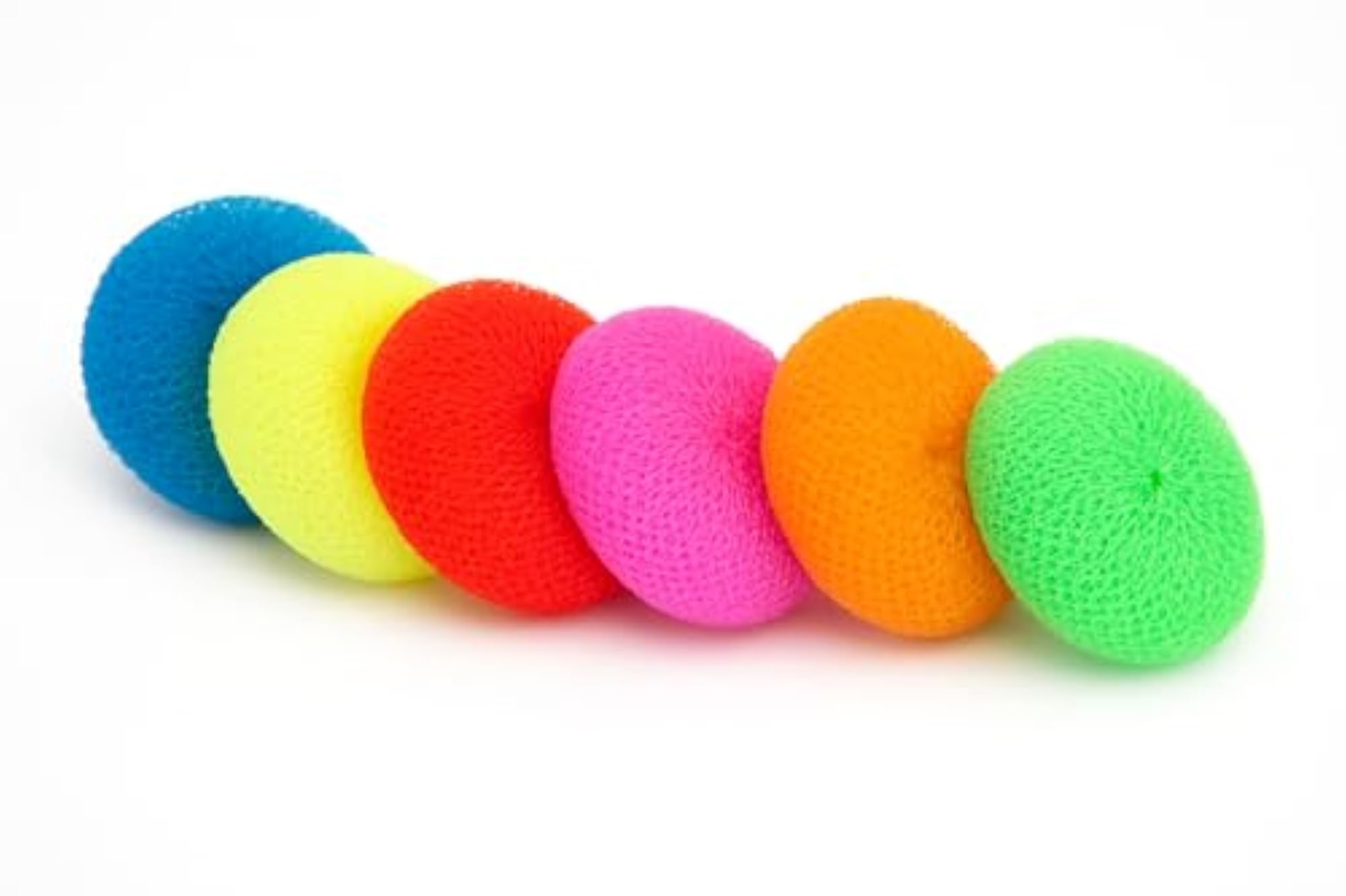 Nylon Bath Scrubber Loofah Set, Round Body Pouf Sponges