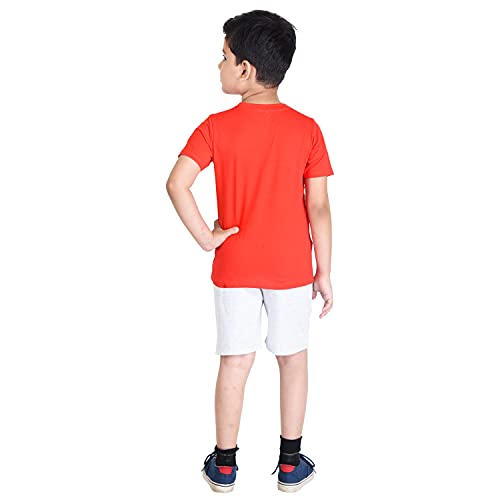 Image of Clothe Funn Boys Printed Cotton Half Sleeves T-Shirt & Shorts Set