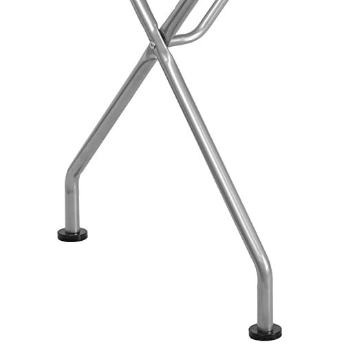 Flash Furniture Computer Desk, Metal, Black Laminate Top/Silver Frame, 126.36499999999999 x 64.77 x 6.35 cm