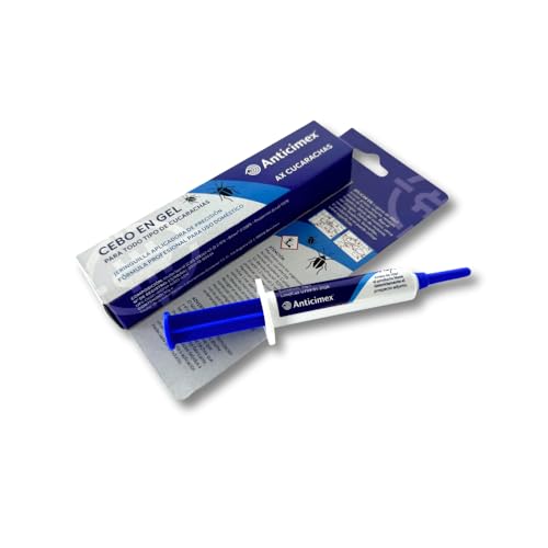ANTICIMEX Gel Cucarachas | Jeringuilla de Alta Eficacia que Afecta a Toda la Colonia | Todo Tipo de Cucarachas | Mata Cucarachas Profesional | Trampas Cucarachas | 10g