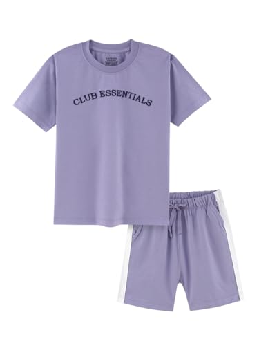 Image of Nap Chief Kids Cotton Chill Club Essentials Printed Co ord Sets for Boys & Girls, T Shirt and Shorts for Casual Wear