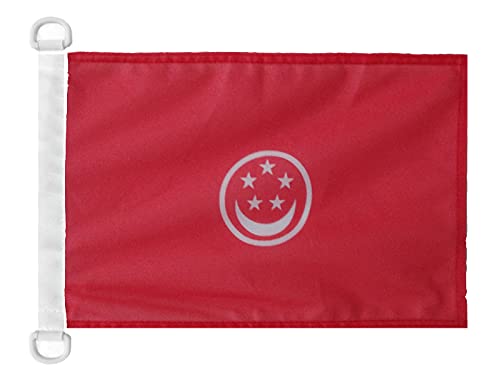 AZ FLAG Singapore Civil Ensign Boat Flag 12x18 in Plastic Rings