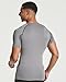 4 Pack: Mens Big and Tall Short Sleeve Shirts Compression Base Layer Thermal Undershirt Slimming Black Active Athletic T-Shirt Dry Fit Workout Sports Rashguard Gym Running King Size Top- Set 3, 5XLT