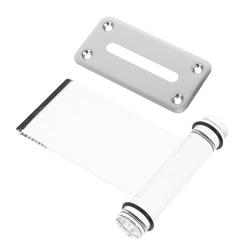 ABOOFAN Elegant Acrylic Cash Box Metal Slot Money Holder Slot Poker Game Accessory