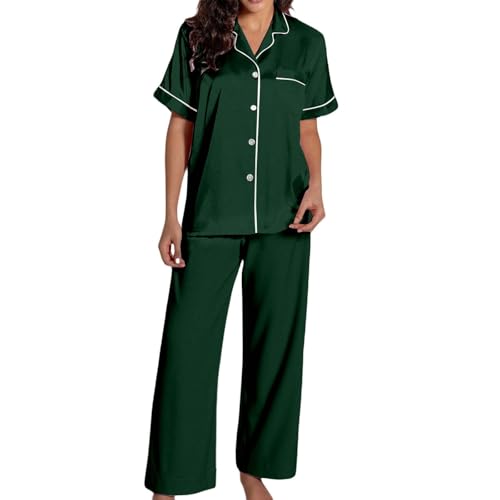 Pyjama long 2 pièces femme boutonné et ample pour un confort absolu