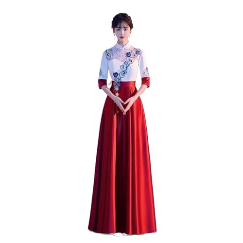 Robe de fête de mariage vintage qipao costume de chorale