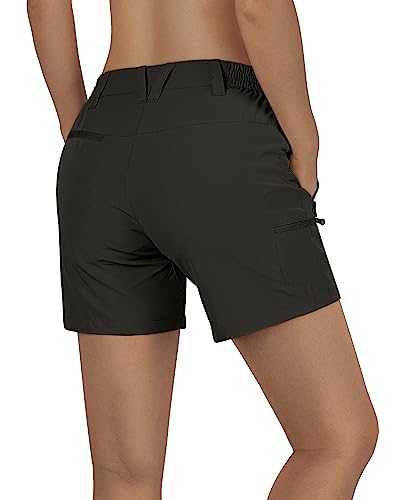 Outdoor Ventures Women's Hiking Shorts Stretch Lightweight Golf Shorts Quick Dry UPF 50+ 5 inch Cargo Short for Camping2