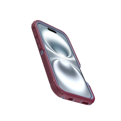 Image of OtterBox iPhone 16 (Only) - Defender Series MagSafe Case - Velvet Orchard (Pink & Blue) - Built-in Magnets - Screenless - Rugged & Durable - with Port Protection