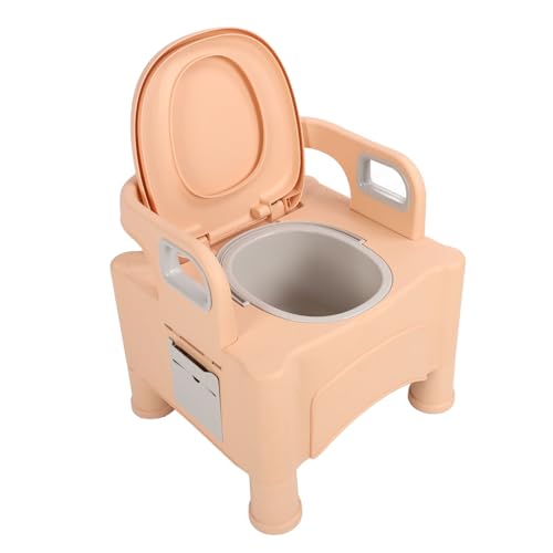 Hztyyier Toilettes Mobiles de Chevet Portables pour Femmes Enceintes, Chaise D'aisance Relevable pour Personnes âgées, Chaise de Pot Simple et élégante pour Adultes, Toilettes Mobiles de Grossesse