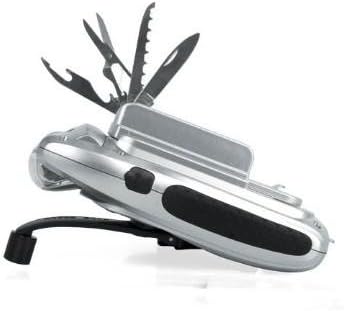 Hand Crank Dynamo FlashLight, Compass, Multifunction knife Sets, Phone Charger with Cables - Emergency Survival Kit - MUST HAVE SAFETY & SECURITY - When Life Depends on It, Only Have The Best - Choose Safety