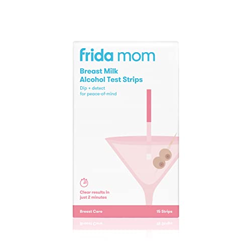 Image of Frida Mom Alcohol Detection Test Strips for Breast Milk - at Home or On The go Peace of Mind in 2 Minutes - 15 ct