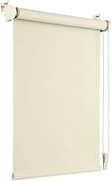 OBdeco zatemňovacia roleta bez vŕtania 50x160 cm (šírka látky 46 cm), krémová tepelnoizolačná roleta so striebornou vrstvou, ochrana pred slnkom s bočným ovládaním na okná a dvere 1