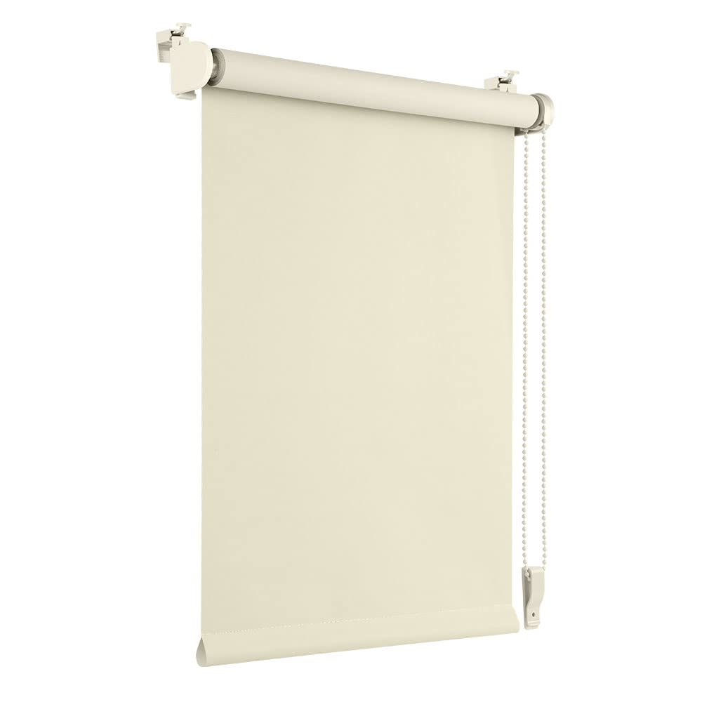 Store occultant thermique sans perçage - Revêtement de même couleur - Oeko-Tex Standard 100 - Protection visuelle - Protection solaire pour - 120 x 160 cm (largeur de tissu 116 cm) - Crème