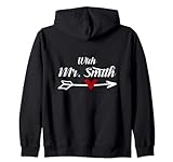 Mr. Smith With Mrs. Smith Married Couples Matching Zip Hoodie