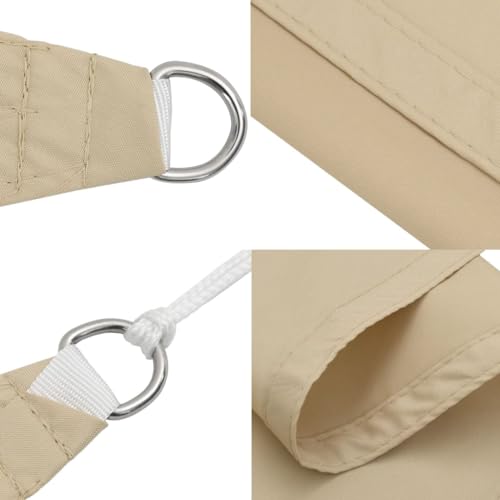 Toldo parasol rectangular de tela Oxford beige de 2 x 3 m de alta calidad 8
