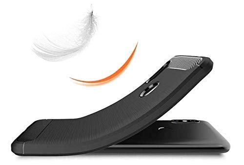 Image of Hybrid Carbon Fiber Back Case for Mi Redmi 6 Pro (Black)