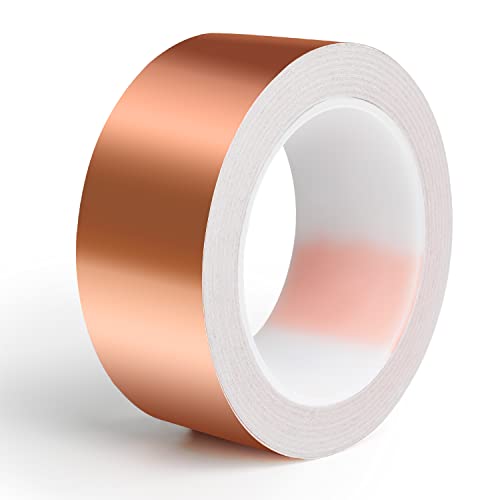 KAZATE Cinta de Cobre contra babosas, 30 mm x 20 m Barrera contra babosas Protección contra babosas Plantas de Cama elevadas, Cinta de Cobre autoadhesiva Defensa contra babosas