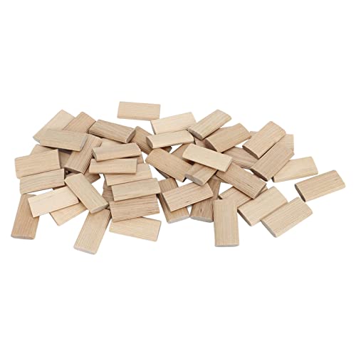 Tappi in Legno di Faggio 6x40mm, 50 Pezzi Tenoni Domino per Mobili e Cuciture, Accessori per Assemblaggio e Costruzione Telai, Forniture Falegnameria Artigianale