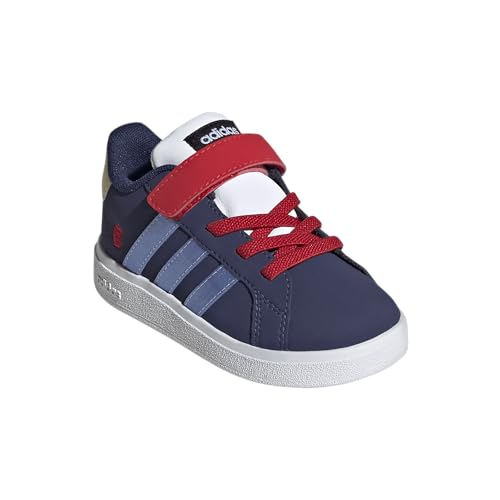 adidas Baby-Boy's Disney Grand Court 00s Elastic Lace & Strap Sneaker2