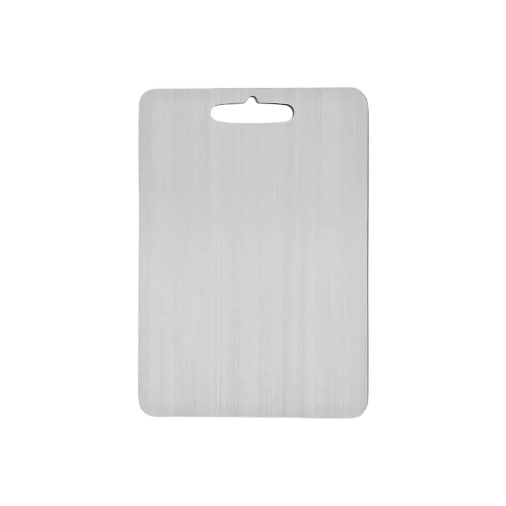 Planche à découper en titane et acier 304 double face en taille M pour la cuisine