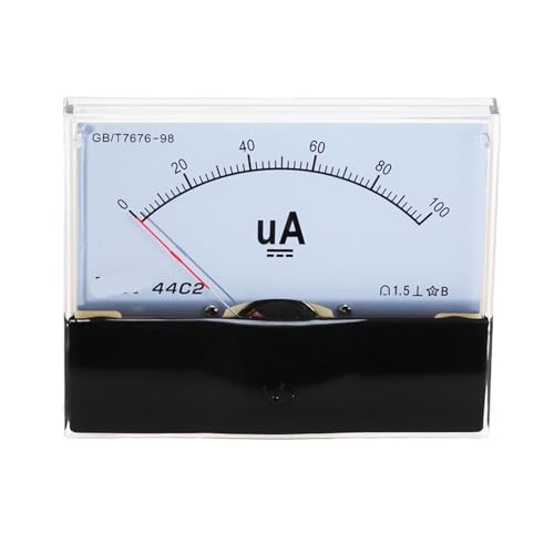 Ampèremètre analogique 44C2 pointeur CC 100 uA microampère panneau - 2