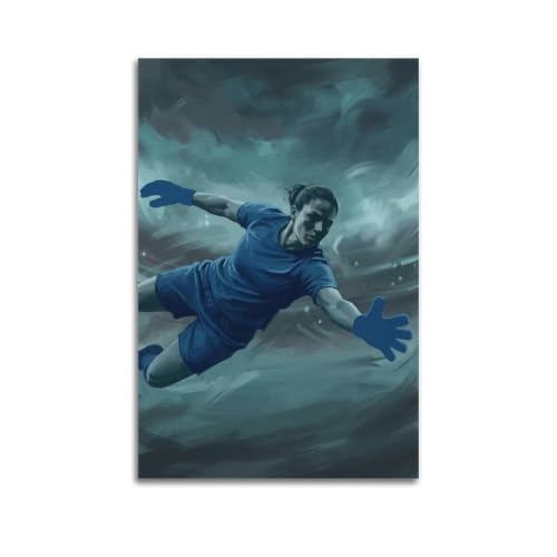 Impression sur toile gardien de but football chambre de garçons et filles OKAHYS 50x75cm